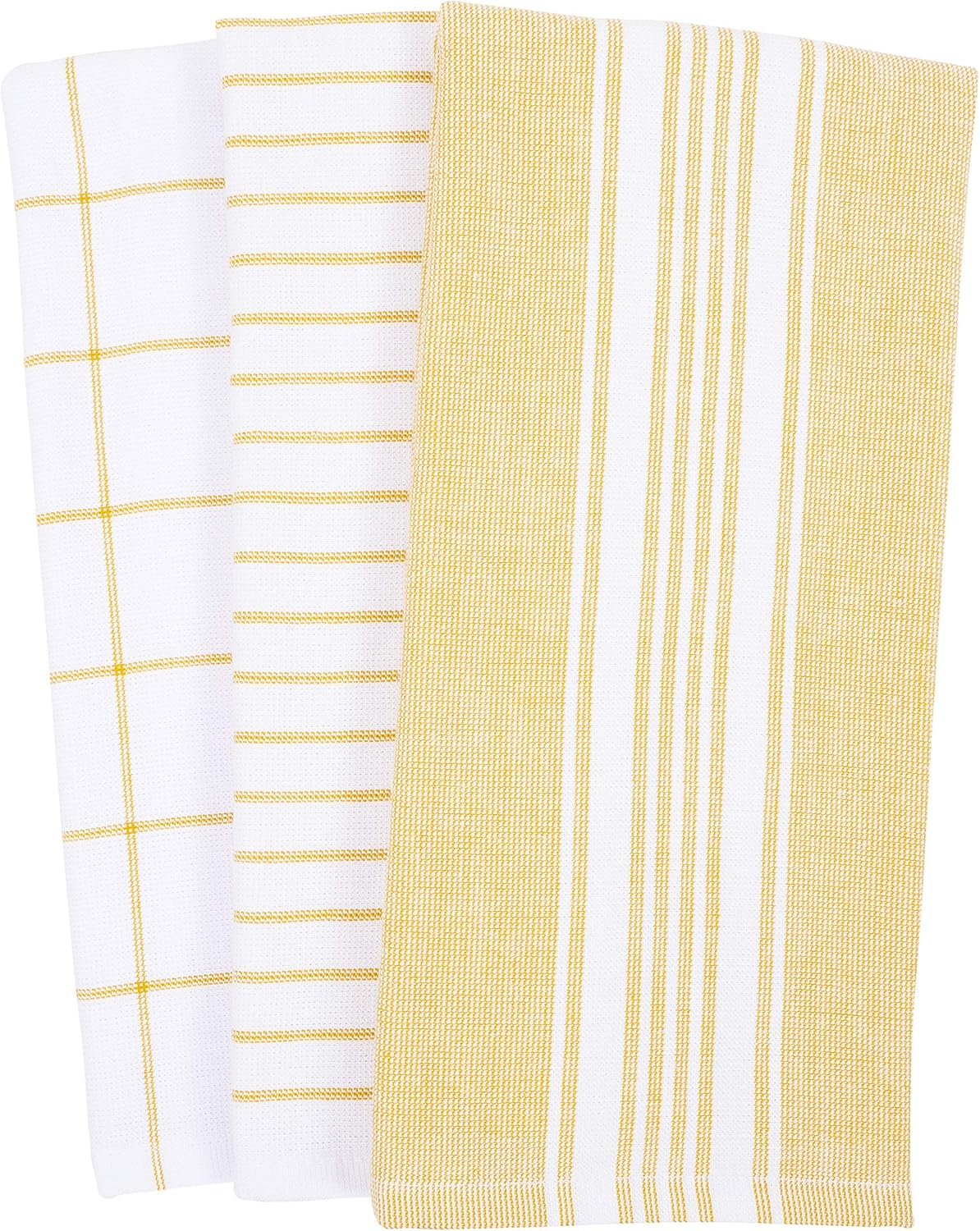 KAF Home Monaco Mixed Yarn Dyed Reversible Terry Dish Towel Set of 6